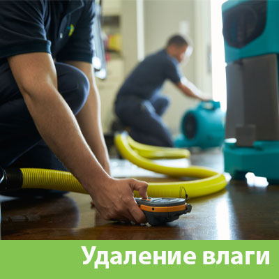Удаление влаги после потопа в Щербинке